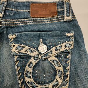 Womens 27R Big Star Vintage Liv Mid Rise Skinny Jeans 28" Inseam.